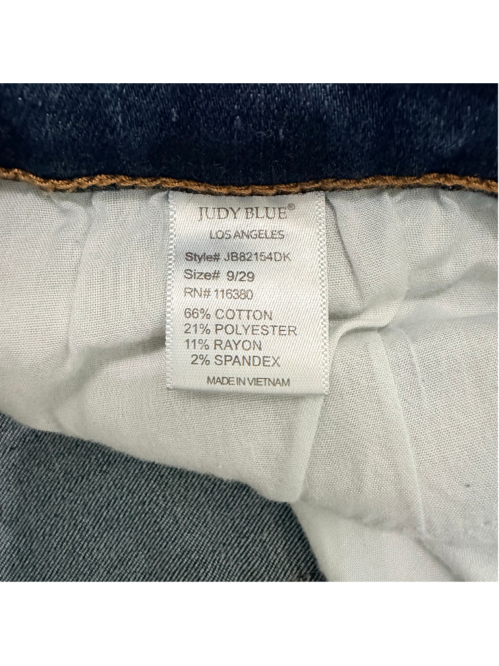 Judy Blue Capri Fit Jeans Women's Size 29 Blue Denim - Picture 8 of 11